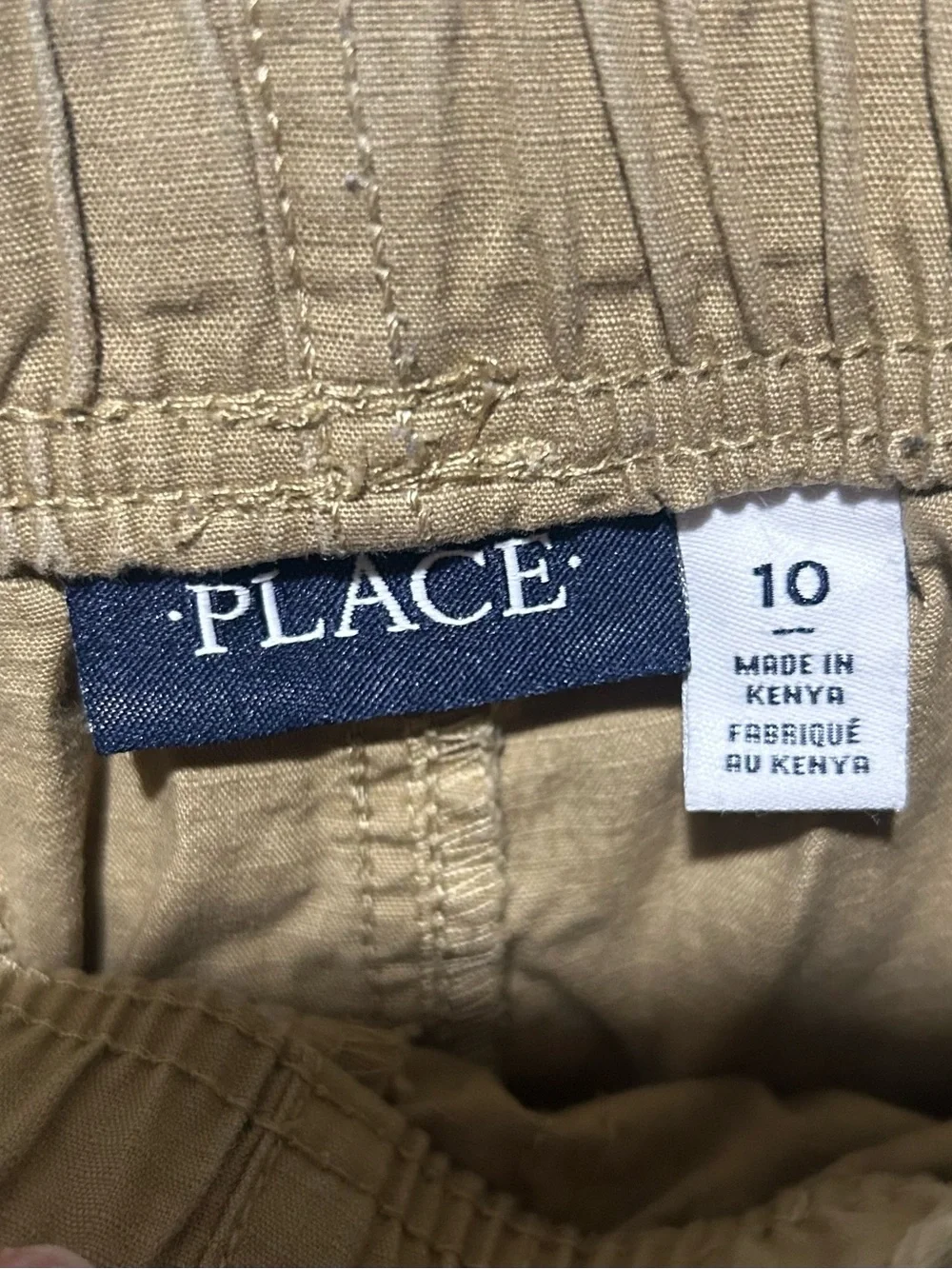 The Children’s Place Boys Khaki Cargo Shorts Size 10 Boys Uniform Shorts